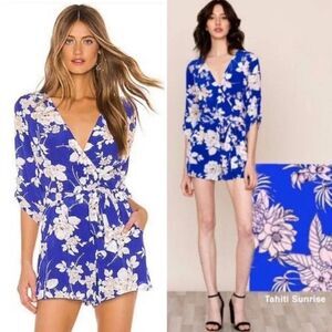 Yumi Kim Blue Floral Jumpsuit